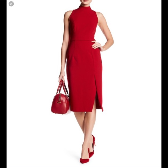 Black Halo Dresses & Skirts - Black Halo Red Lautner Sheath Dress